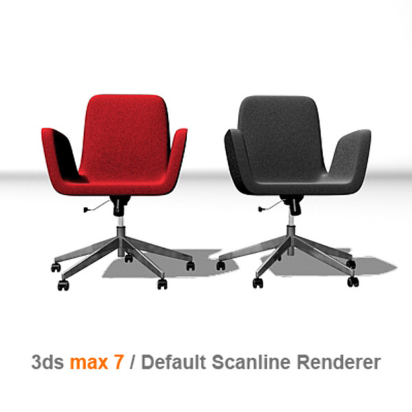 ikea architectural visualization 3d model - PATRIK Swivel chair by lajhar